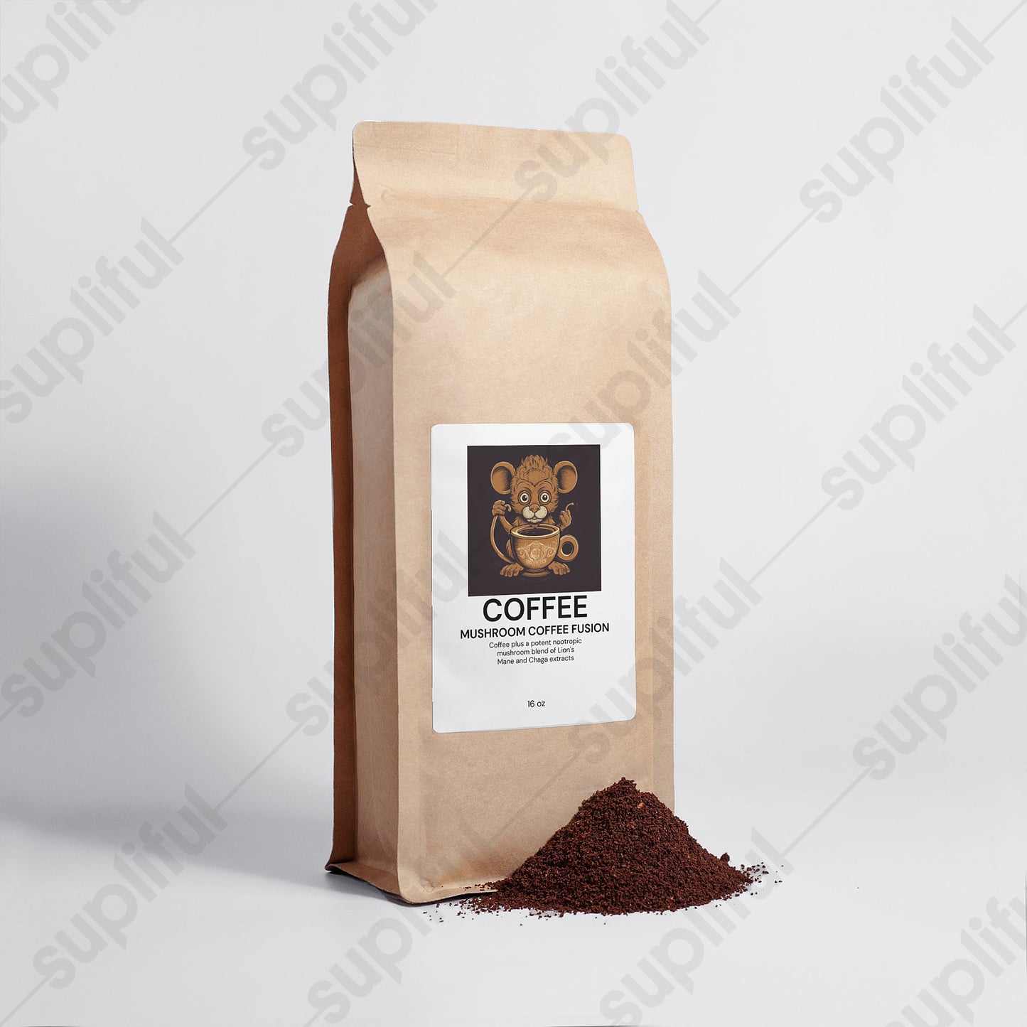 Mushroom Coffee Fusion - Lion’s Mane & Chaga 16oz